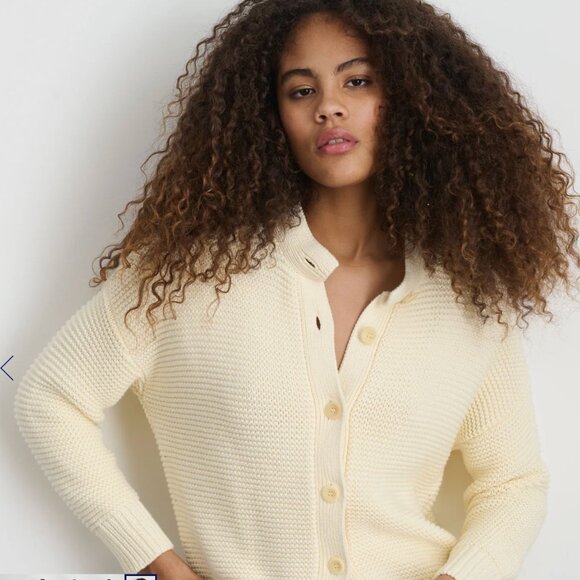 Alex Mill Sweaters - Alex Mill- Nico Cardigan In Cotton - Ivory NWT